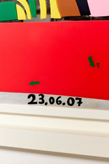 The Smiling' #8/12, Large-Scale Silkscreen on Mirror