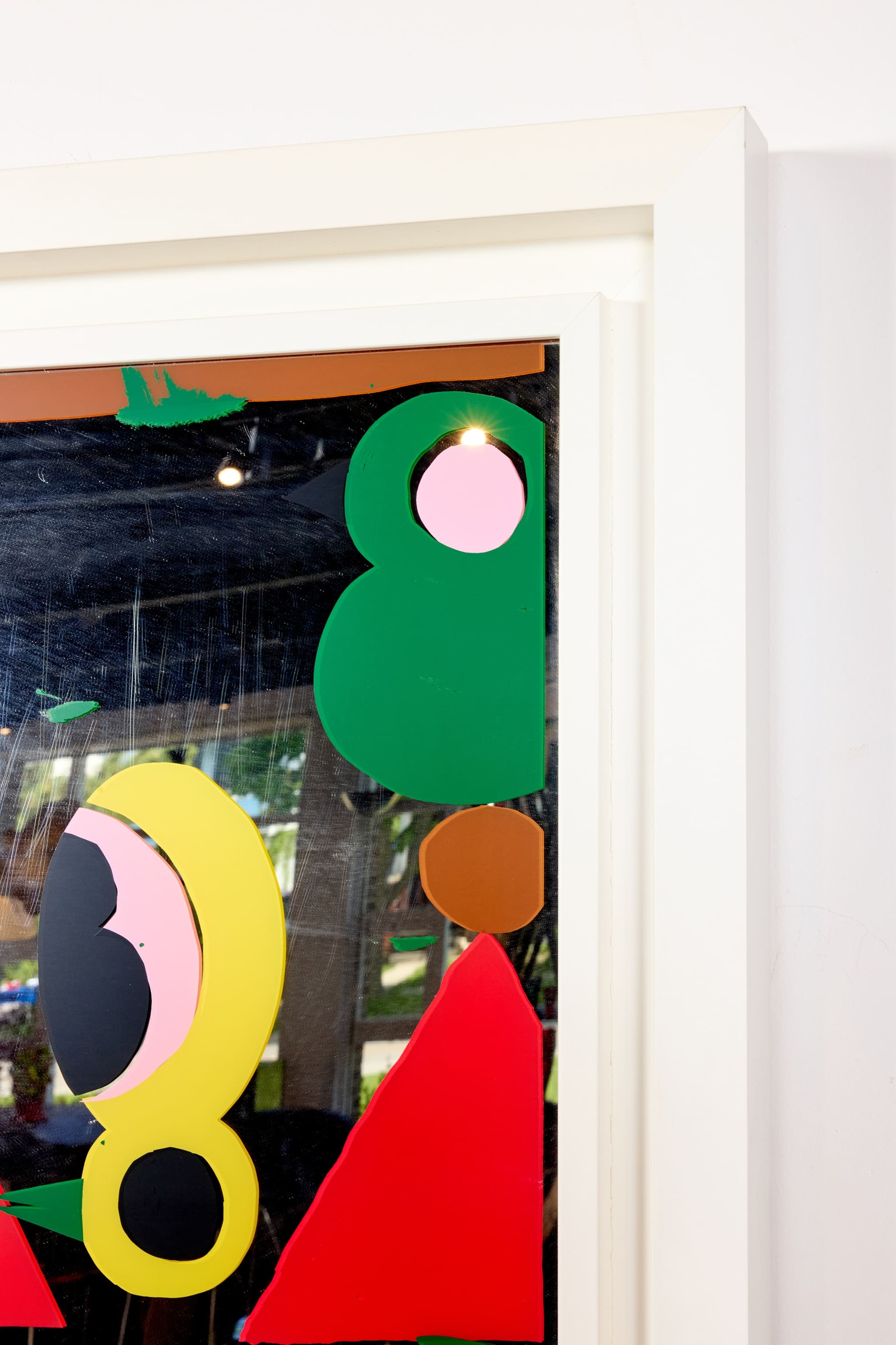 The Smiling' #8/12, Large-Scale Silkscreen on Mirror