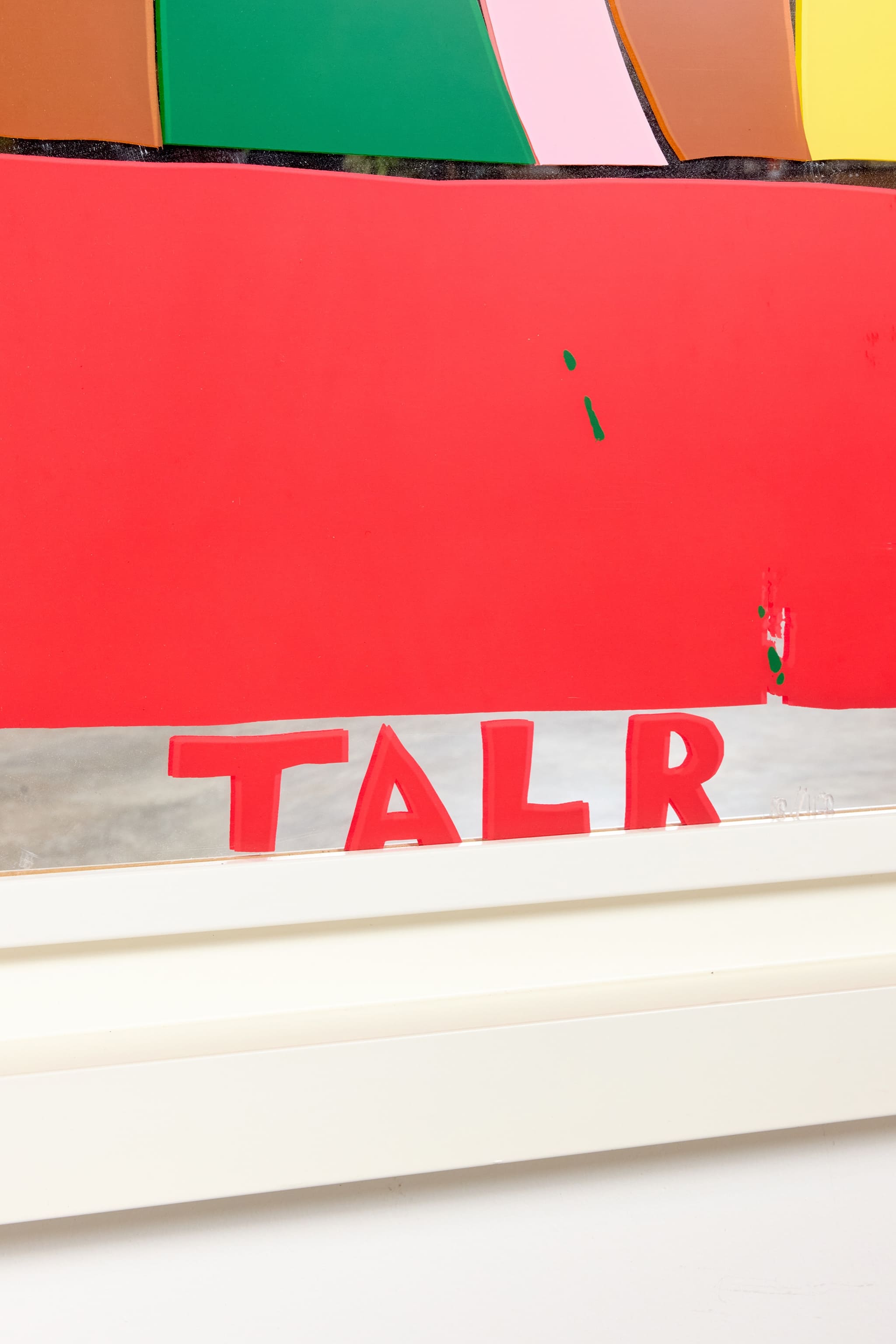 The Smiling' #8/12, Large-Scale Silkscreen on Mirror